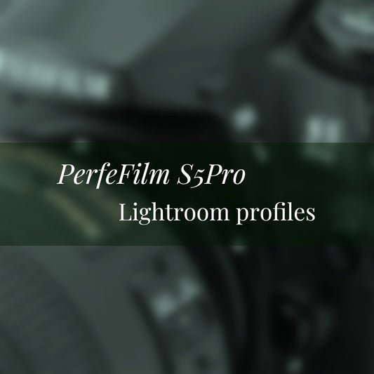 PerfeFilm S5Pro Lightroom 色彩描述檔, 單一相機授權。模擬 Fujifilm FinePix S5Pro 色彩