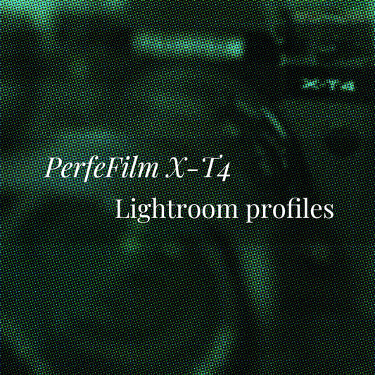 PerfeFilm X-T4 Lightroom 色彩描述檔,  單一相機授權。模擬 Fujifilm X-T4 色彩