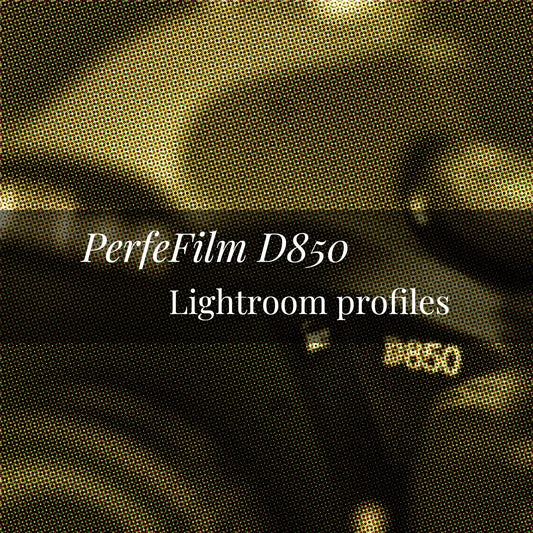 PerfeFilm D850 Lightroom 色彩描述檔,  單一相機授權。模擬 Nikon D850 色彩