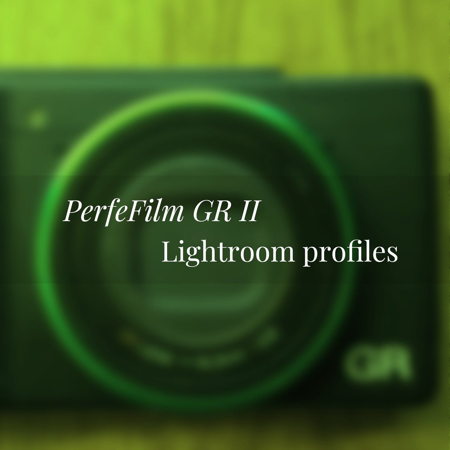 PerfeFilm GRII Lightroom 色彩描述檔,  單一相機授權。模擬 Ricoh GRII 色彩