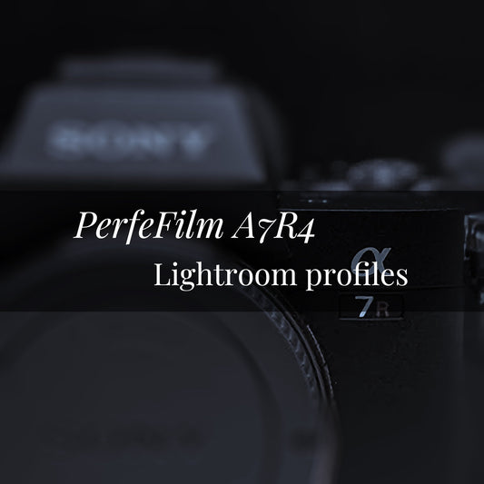 PerfeFilm A7R4 Lightroom 色彩描述檔, 單一相機授權。模擬 Sony A7R4 色彩