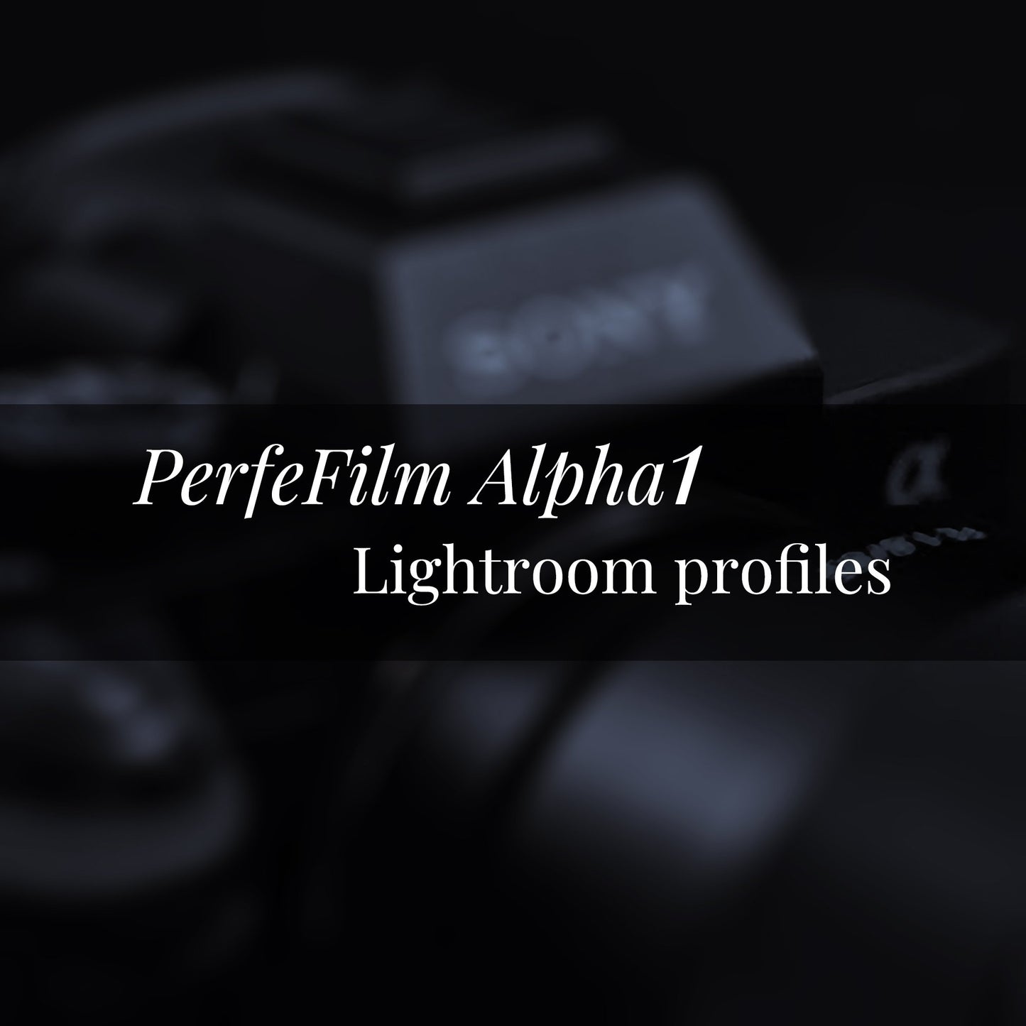 PerfeFilm Alpha One Lightroom 色彩描述檔,  單一相機授權。模擬 Sony Alpha One 色彩