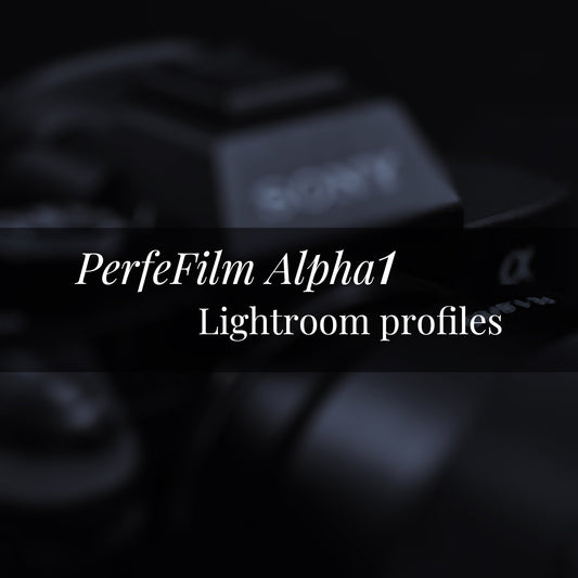 PerfeFilm Alpha One Lightroom 色彩描述檔, 單一相機授權。模擬 Sony Alpha One 色彩